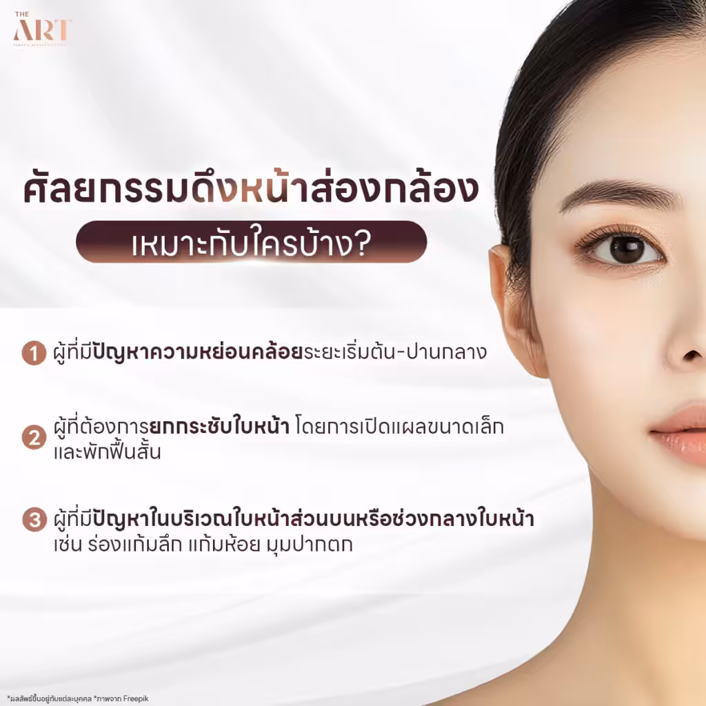 ดึงหน้าส่องกล้องเหมาะกับใคร